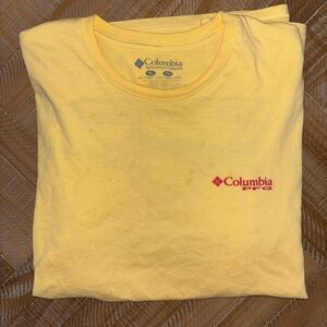 Columbia Yellow Short Sleeve Tee